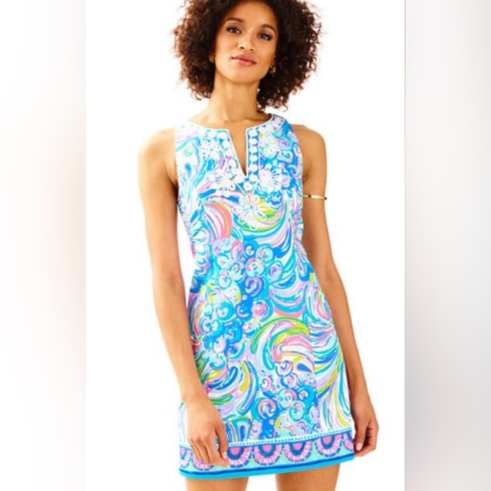 Lilly Pulitzer Gabby Shift Dress Sleeveless Summer in Guilty Pleasure Size 14